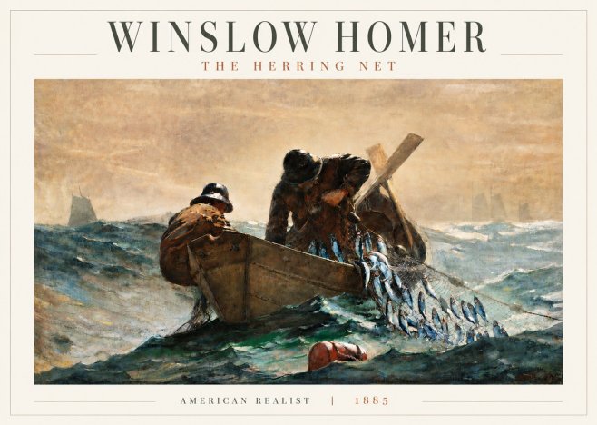 Winslow Homer The Herring Net I No4 - Juliste