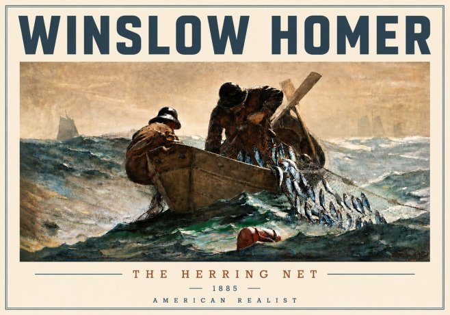 Winslow Homer The Herring Net I No5 - Juliste