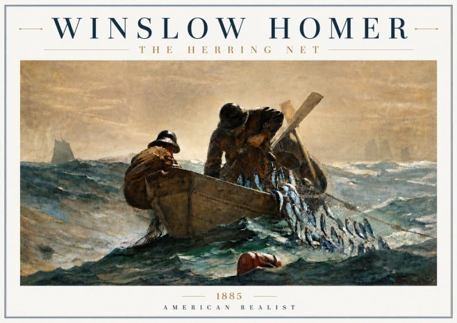 Winslow Homer The Herring Net I No6 - Juliste