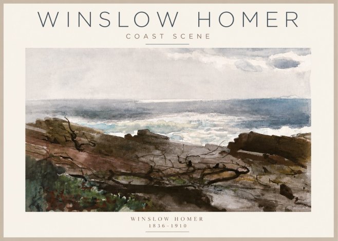 Winslow Homer Coast Scene No3 - Juliste
