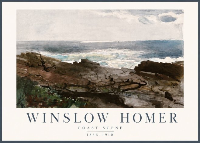 Winslow Homer Coast Scene No4 - Juliste