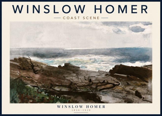 Winslow Homer Coast Scene No5 - Juliste