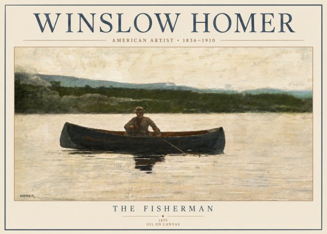 Winslow Homer The Fisherman No4 - Juliste