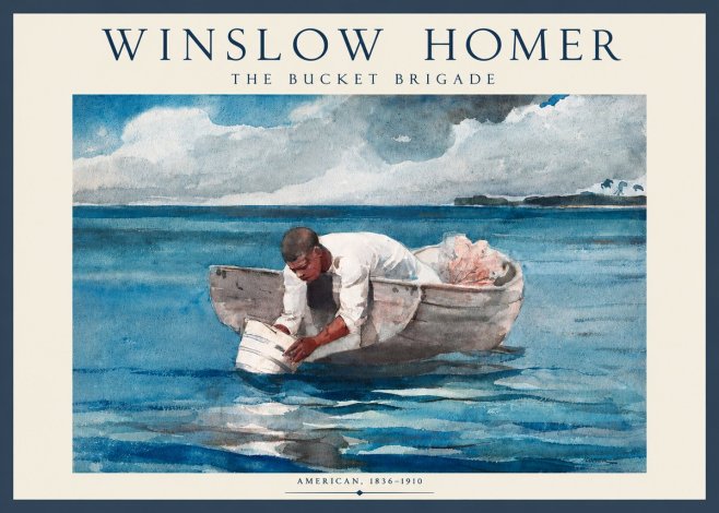 Winslow Homer The Bucket Brigade No3 - Juliste