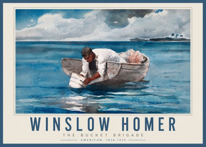 Winslow Homer The Bucket Brigade No4 - Juliste