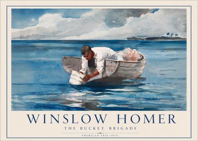 Winslow Homer The Bucket Brigade No5 - Juliste
