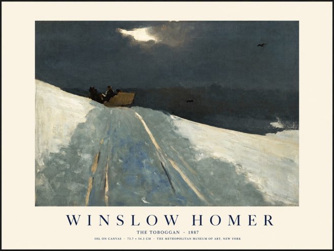 Winslow Homer The Toboggan No1 - Juliste