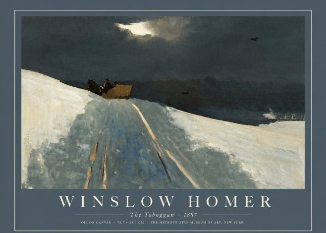 Winslow Homer The Toboggan No2 - Juliste