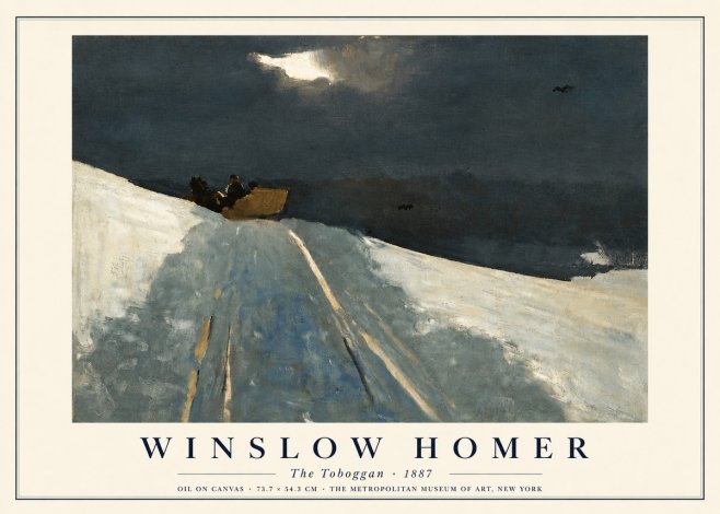 Winslow Homer The Toboggan No3 - Juliste