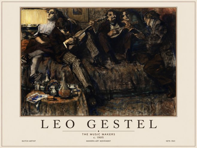 Leo Gestel The Music Makers No1 - Juliste