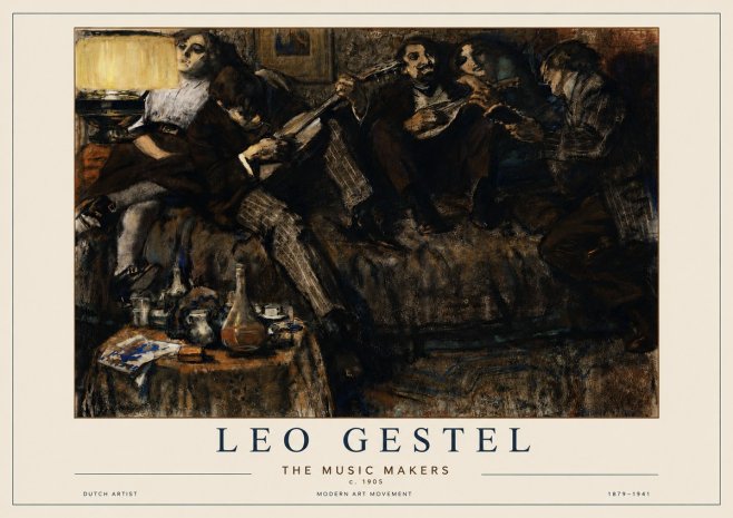 Leo Gestel The Music Makers No3 - Juliste
