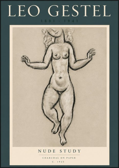 Leo Gestel Nude Study No4 - Juliste