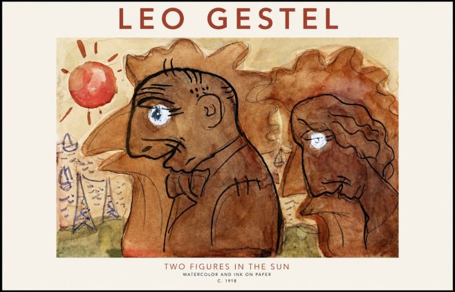 Leo Gestel Two Figures in the Sun No1 - Juliste