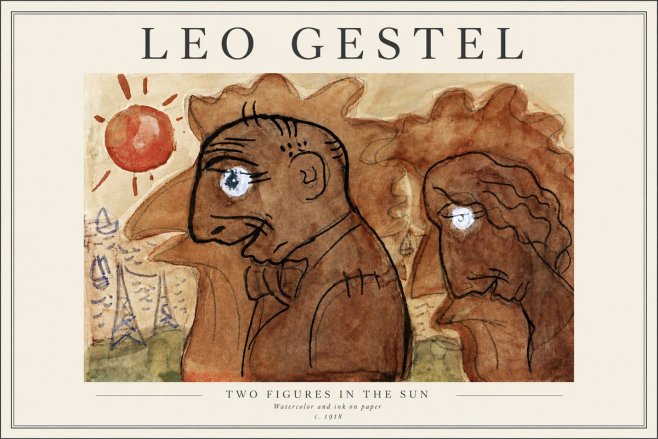 Leo Gestel Two Figures in the Sun No4 - Juliste