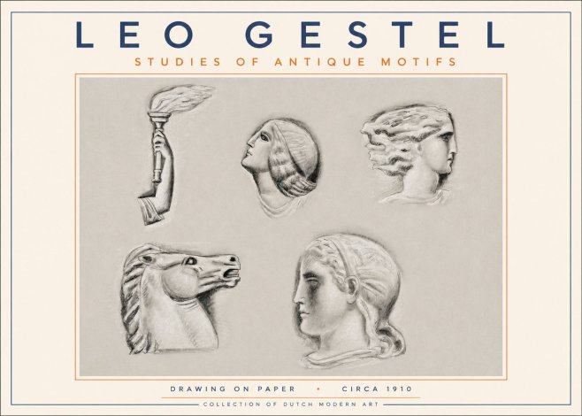 Leo Gestel Studies of Antique Motifs No3 - Juliste