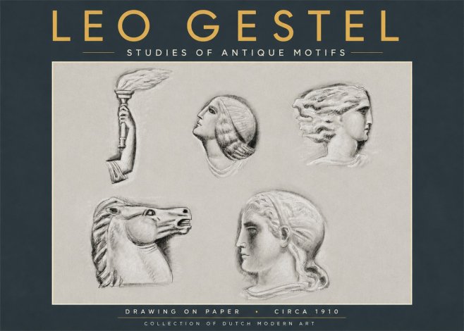 Leo Gestel Studies of Antique Motifs No5 - Juliste