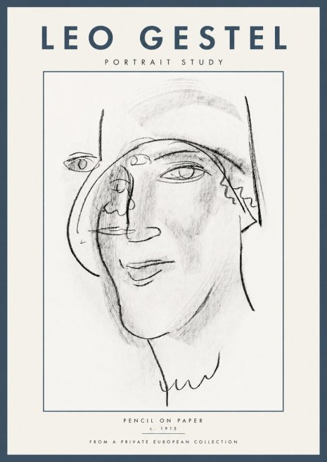 Leo Gestel Portrait Study II No5 - Juliste