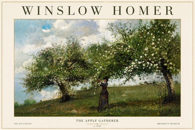 Winslow Homer The Apple Gatherer No5 - Juliste