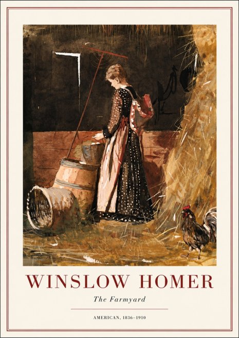 Winslow Homer The Farmyard No3 - Juliste
