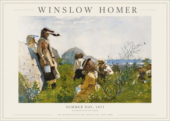 Winslow Homer Summer Day, 1873 No3 - Juliste