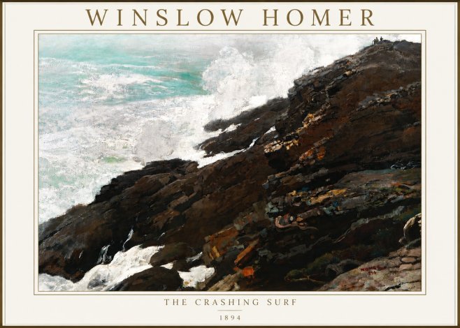 Winslow Homer The Crashing Surf No3 - Juliste