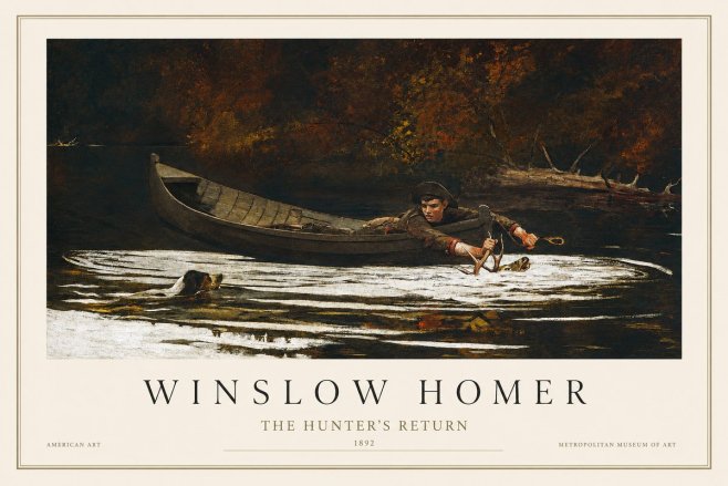 Winslow Homer The Hunter's Return No1 - Juliste