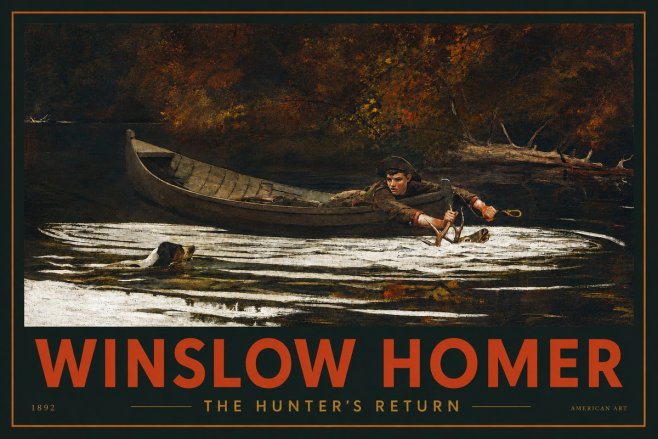 Winslow Homer The Hunter's Return No2 - Juliste