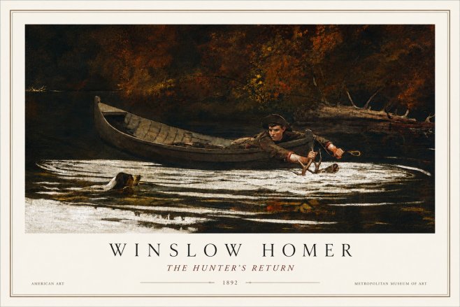 Winslow Homer The Hunter's Return No3 - Juliste