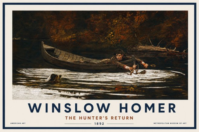 Winslow Homer The Hunter's Return No4 - Juliste