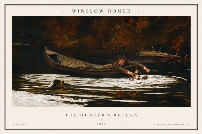 Winslow Homer The Hunter's Return No5 - Juliste