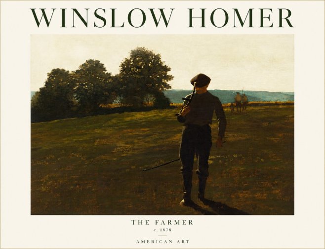 Winslow Homer The Farmer No1 - Juliste