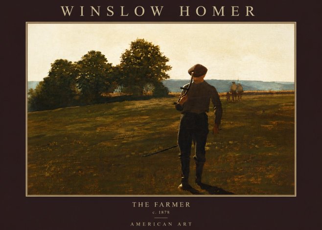 Winslow Homer The Farmer No2 - Juliste