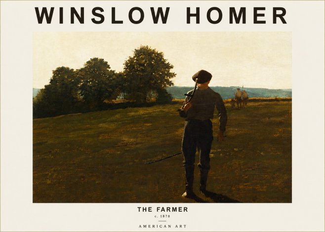 Winslow Homer The Farmer No3 - Juliste