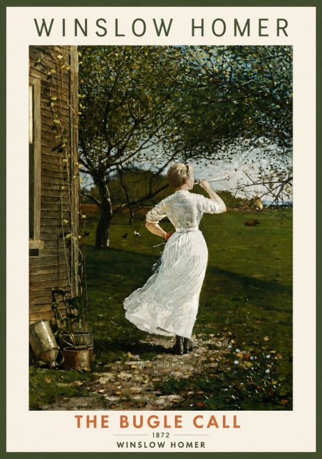 Winslow Homer The Bugle Call No2 - Juliste