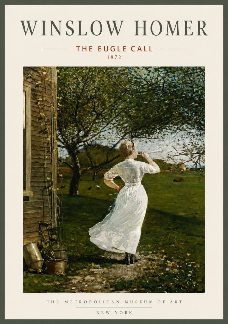 Winslow Homer The Bugle Call No3 - Juliste