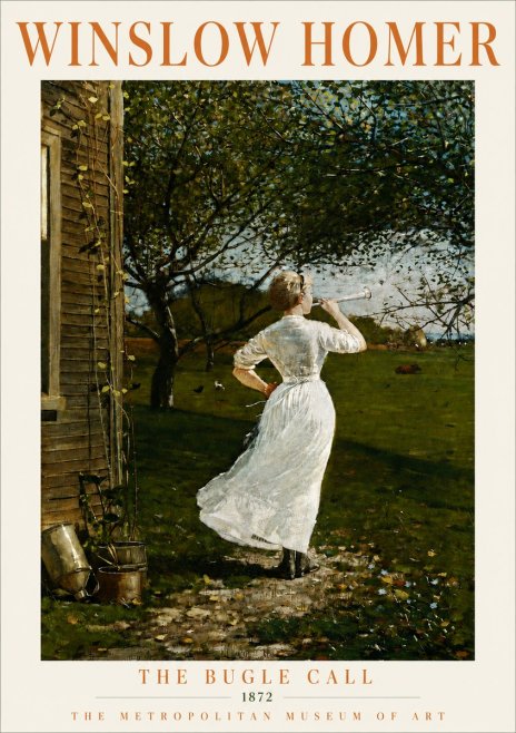 Winslow Homer The Bugle Call No4 - Juliste