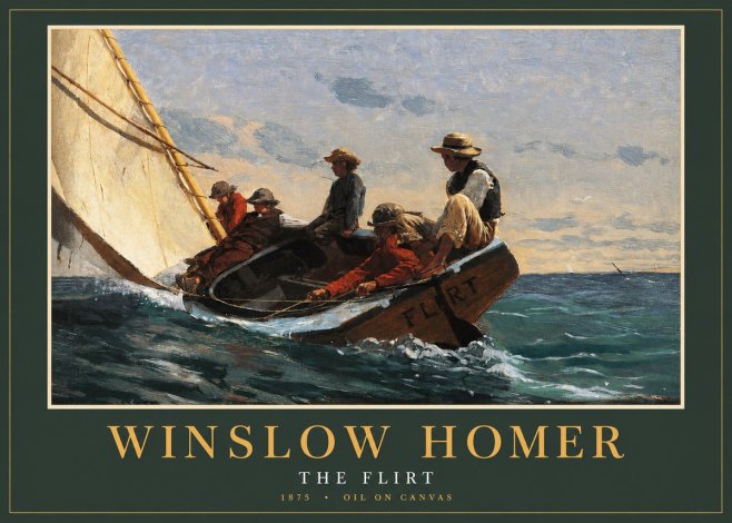 Winslow Homer The Flirt No2 - Juliste