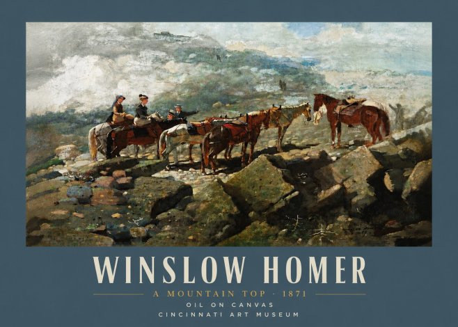 Winslow Homer A Mountain Top No4 - Juliste
