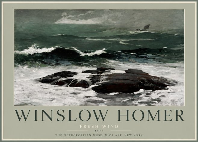 Winslow Homer Fresh Wind No2 - Juliste