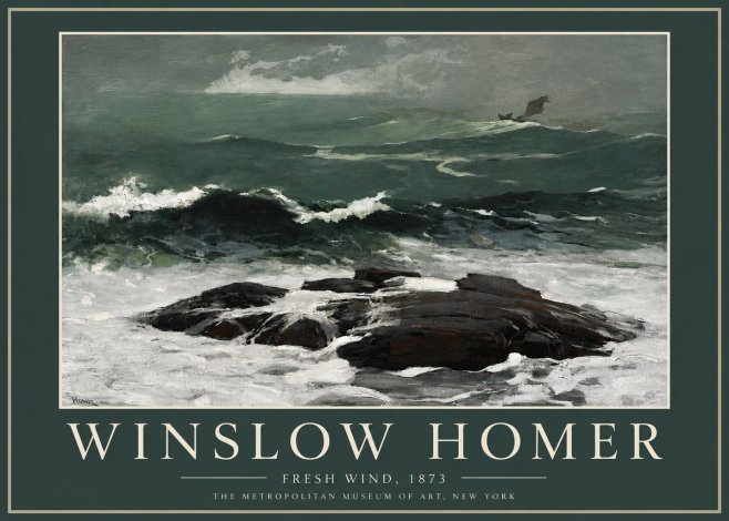 Winslow Homer Fresh Wind No4 - Juliste