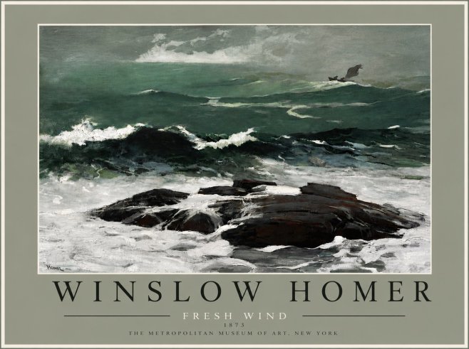 Winslow Homer Fresh Wind No6 - Juliste