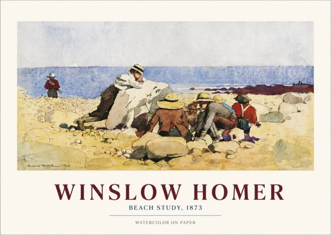 Winslow Homer Beach Study No3 - Juliste