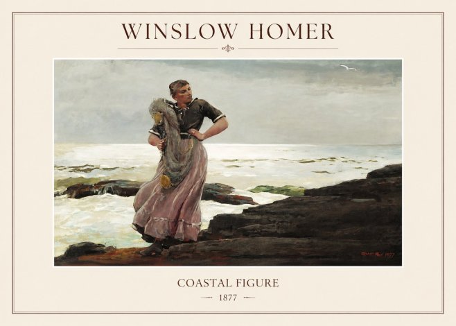 Winslow Homer Coastal Figure No1 - Juliste