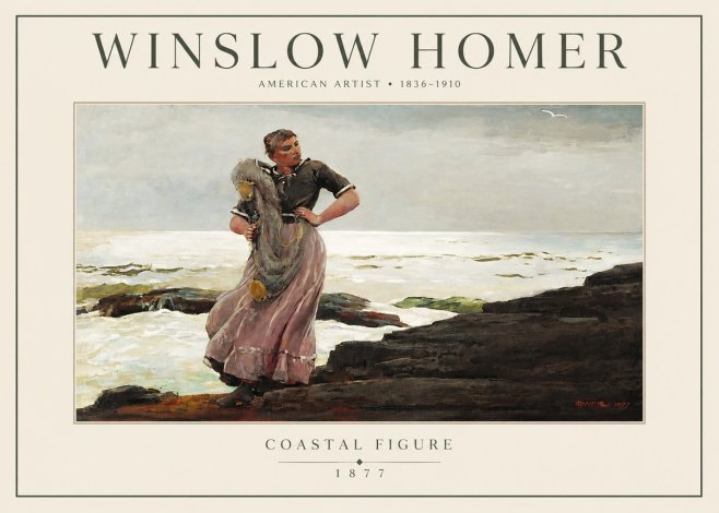 Winslow Homer Coastal Figure No3 - Juliste