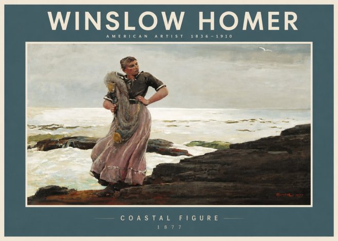 Winslow Homer Coastal Figure No4 - Juliste
