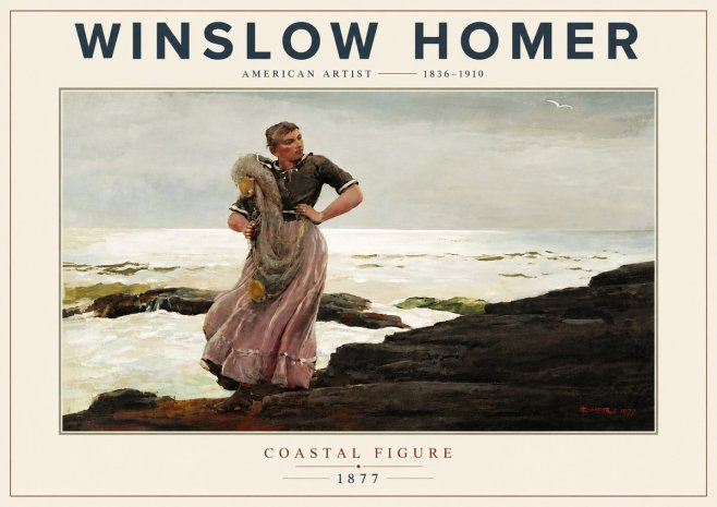 Winslow Homer Coastal Figure No6 - Juliste