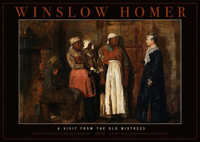 Winslow Homer A Visit from the Old Mistress No2 - Juliste