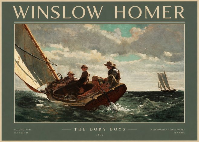 Winslow Homer The Dory Boys No2 - Juliste