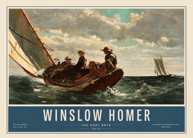 Winslow Homer The Dory Boys No3 - Juliste