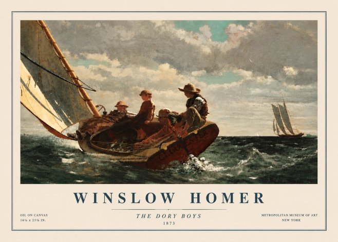 Winslow Homer The Dory Boys No5 - Juliste